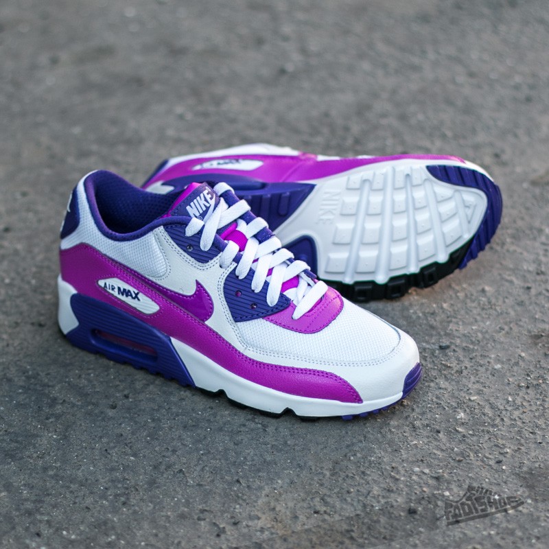 Women s shoes Nike Air Max 90 Mesh GS White Hyper Violet Court