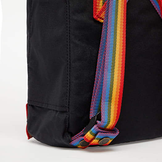 Backpacks Fjallraven Kanken Rainbow Mini Backpack Black Rainbow Footshop
