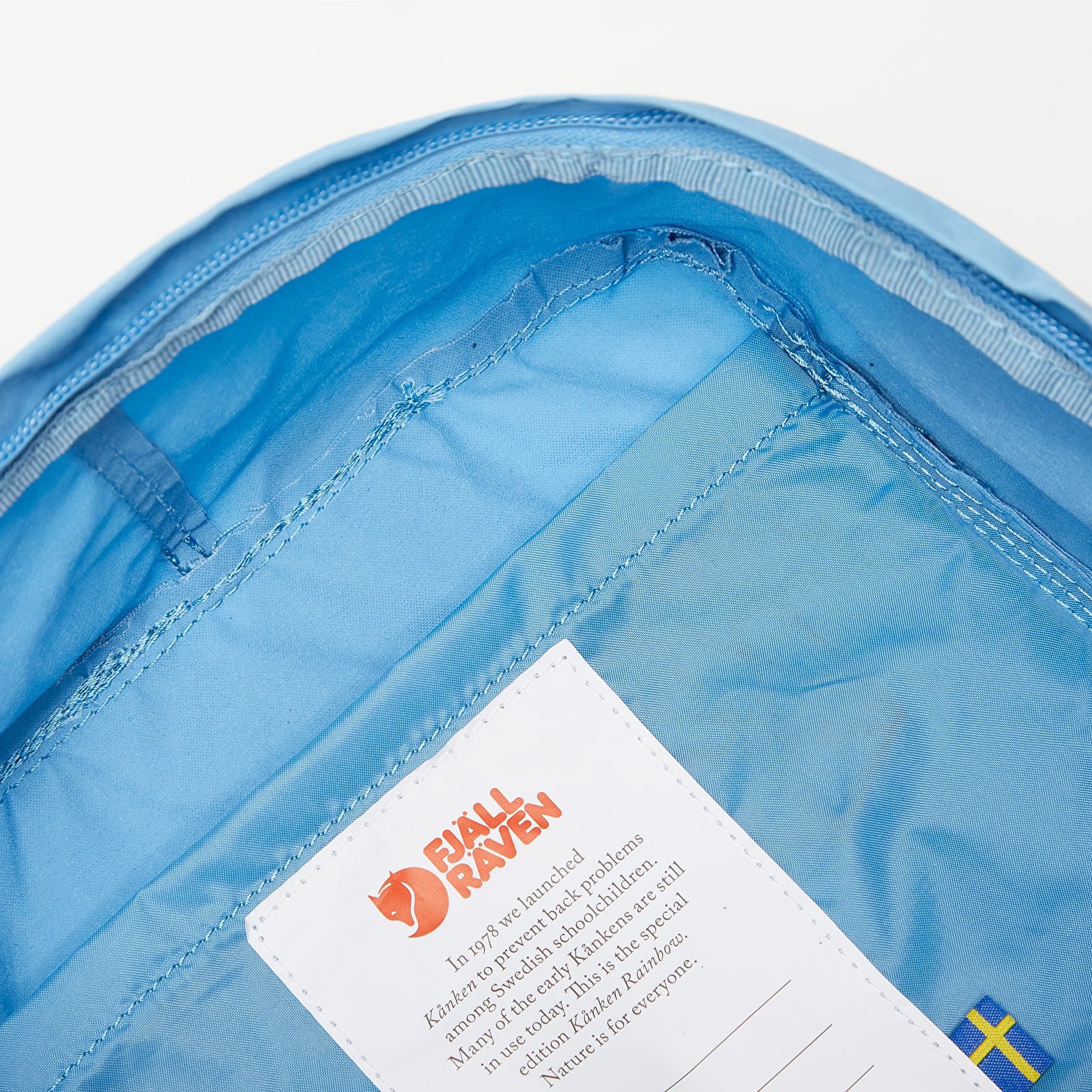 Mugursomas Fjällräven Kånken Rainbow Mini Air Blue-Rainbow Pattern