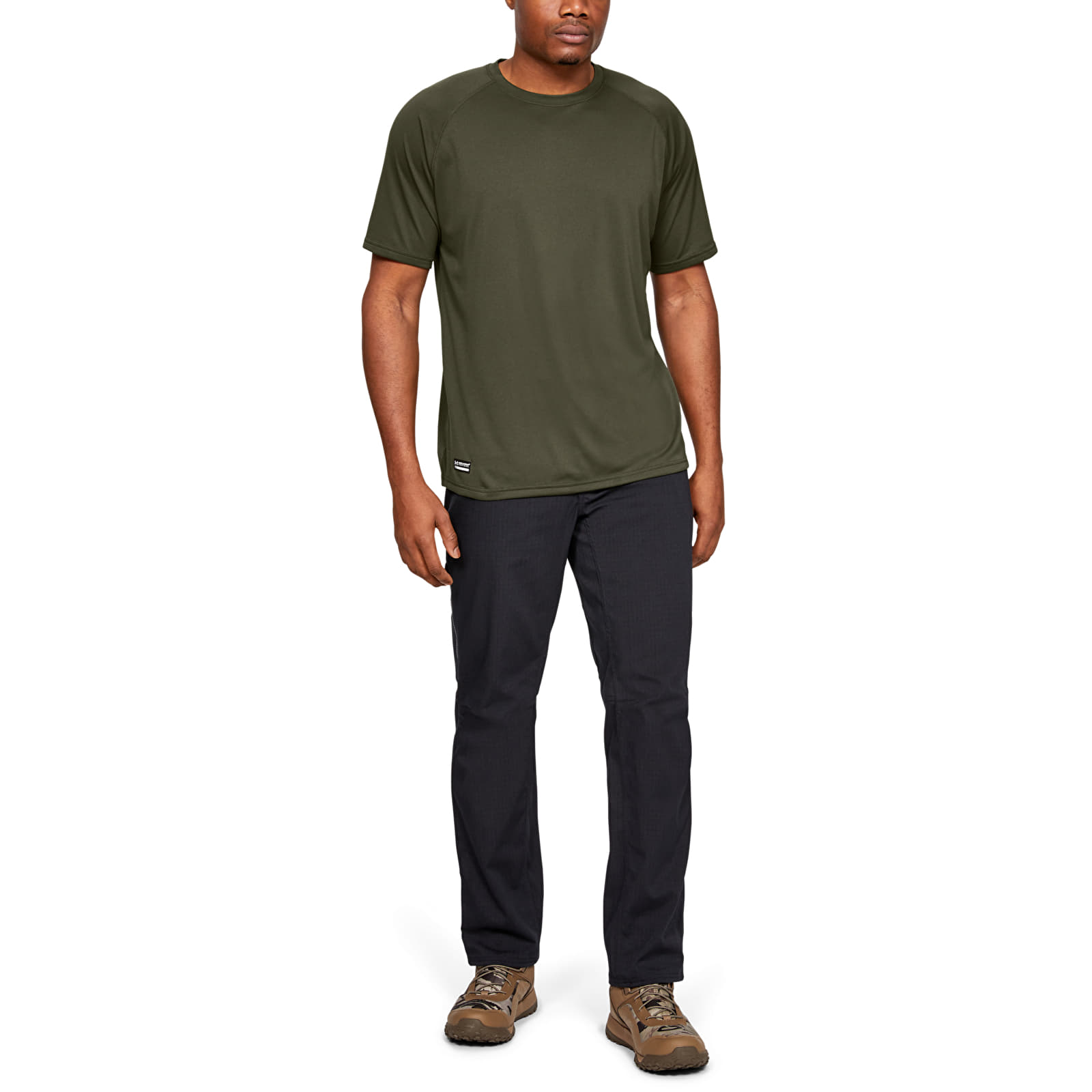 Magliette Under Armour Tac Tech T Marine Od Green/ Clear