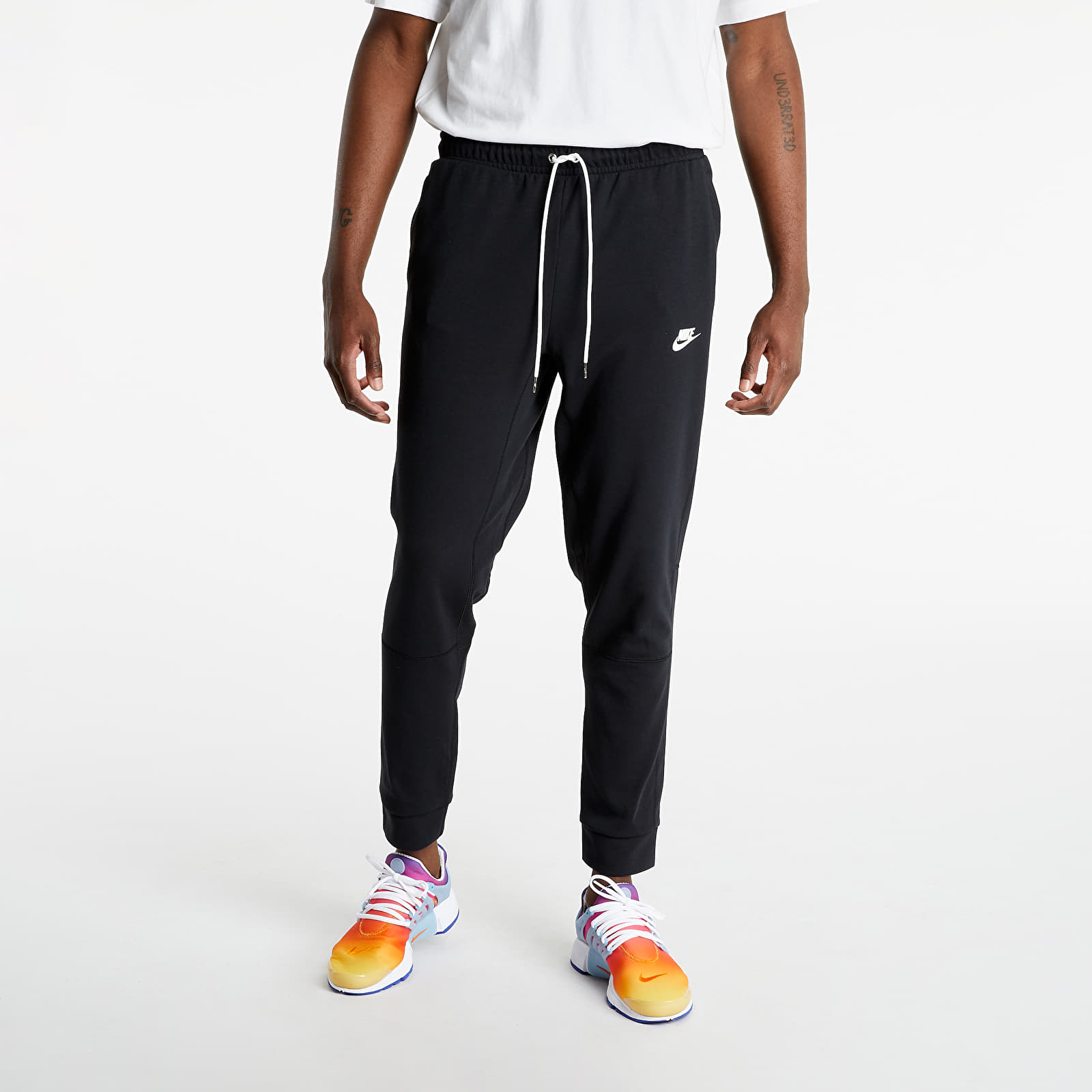 Džínsy a nohavice Nike Sportswear Modern Joggers Fleece Black/ Ice Silver/ White/ White