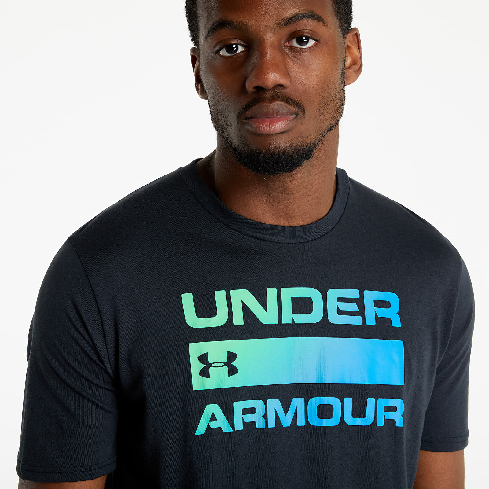 Camisetas Under Armour Team Issue Wordmark Shortsleeve Tee Black/ Blue  Circuit