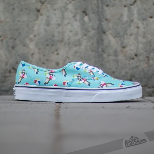Vans Authentic Pool Vibes Aqua See True White