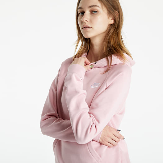 Pink nike essentials hoodie shop