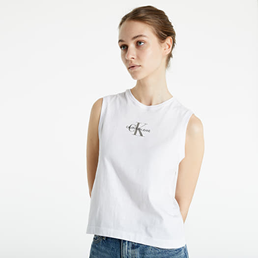 Vests Calvin Klein Jeans Monogram Tank Top Bright White Footshop
