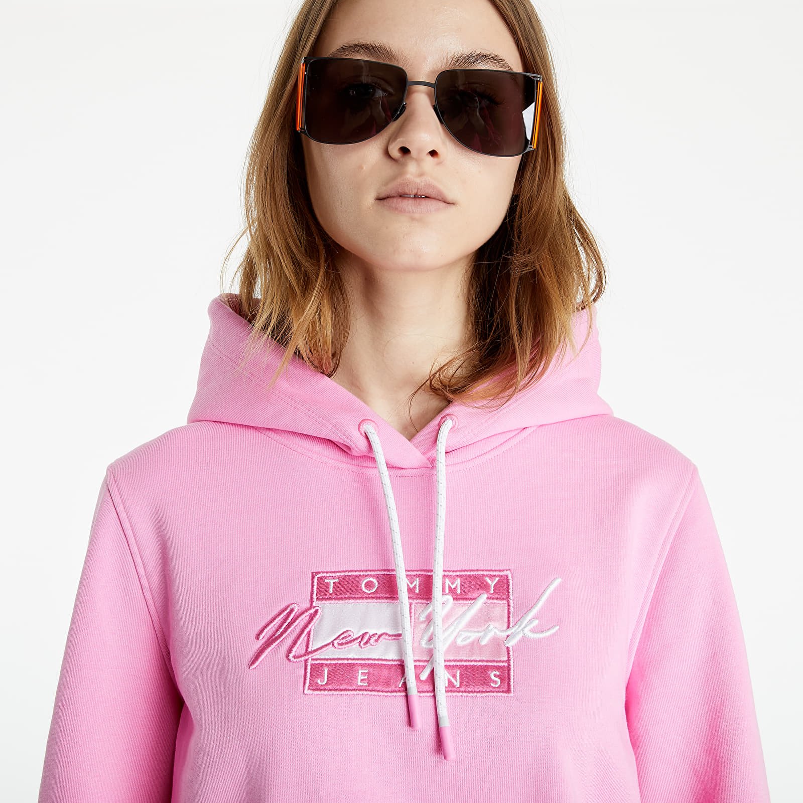 Pink tommy hoodie top
