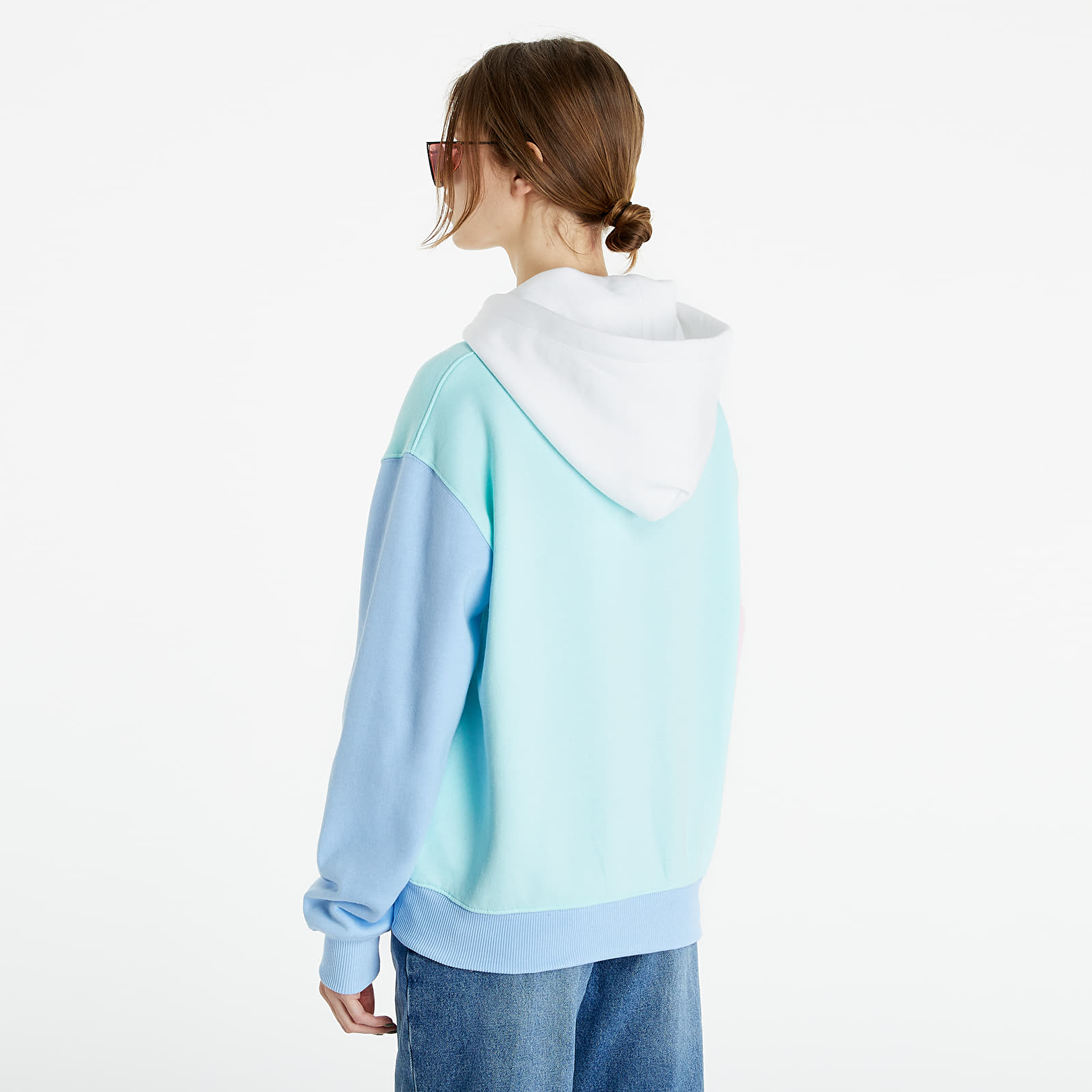 Tommy jeans pastel colour block sweatshirt best sale