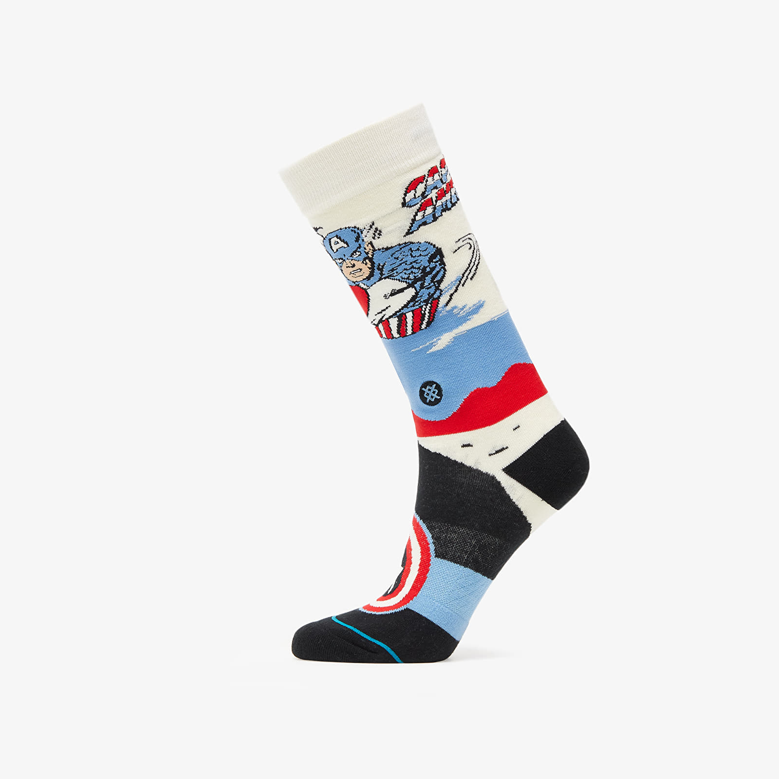 Ponožky Stance Captain America Marquee Off White
