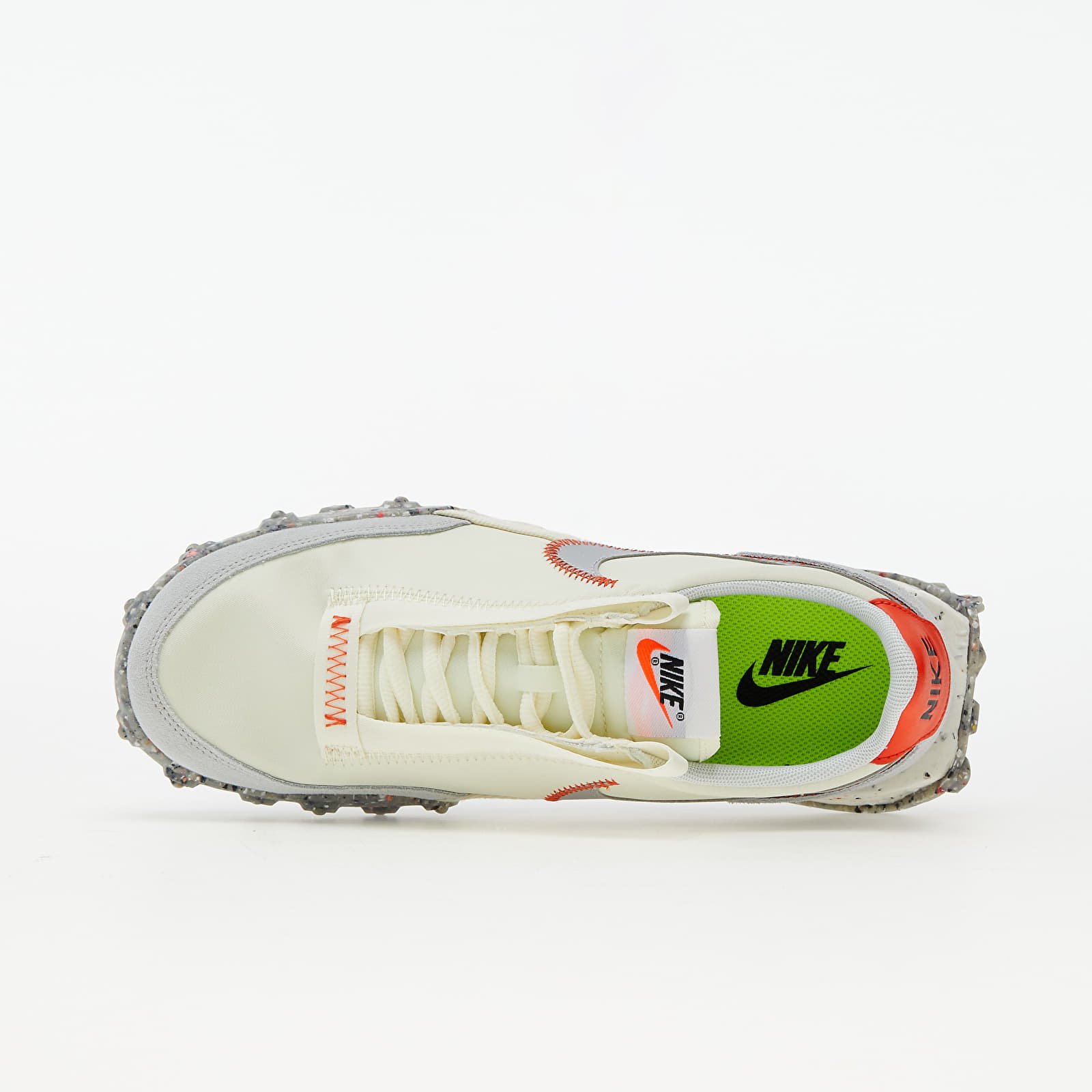 Damen Sneaker und Schuhe Nike Waffle Racer Crater Coconut Milk/ Metallic Silver-Team Orange