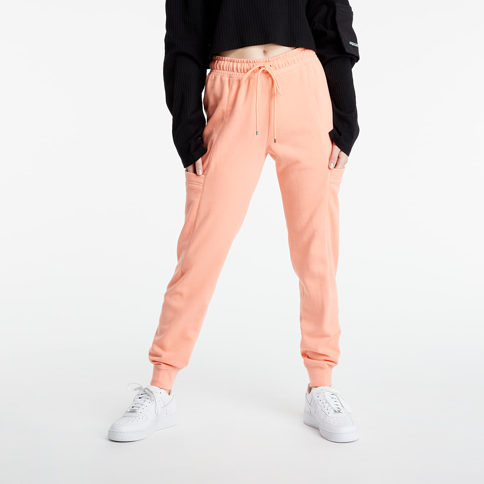 Pantaloni și blugi Nike NSW Air Fleece Pants Crimson Bliss/ White