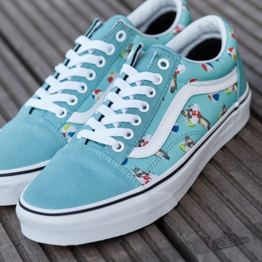 Aqua vans shop old skool