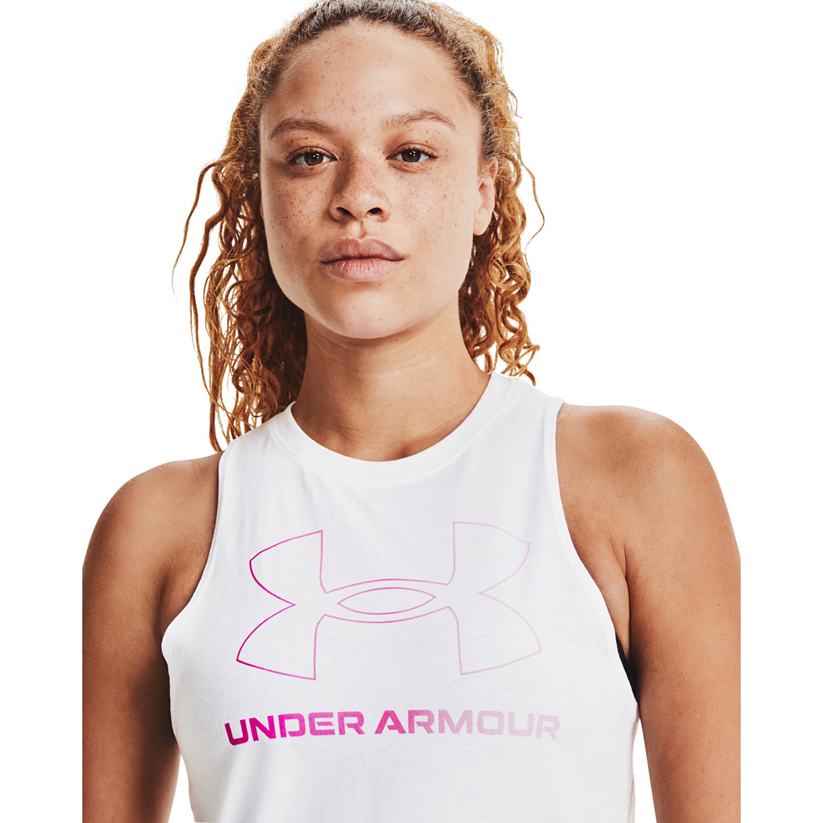 Canotta Under Armour Live Sportstyle Graphic Tank White