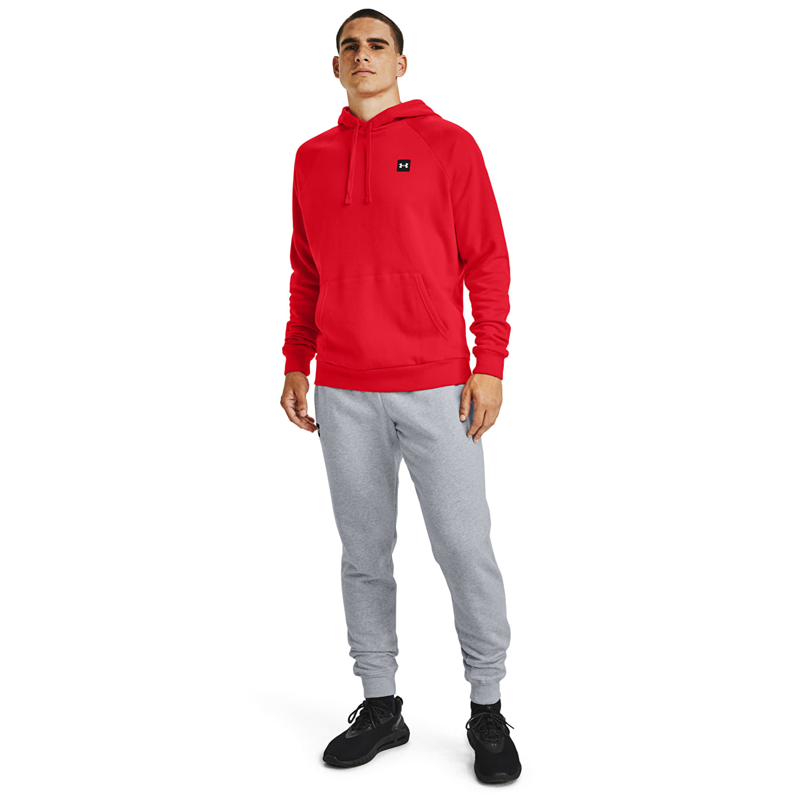 Bluzy Under Armour Rival Fleece Hoodie Red/ Onyx White