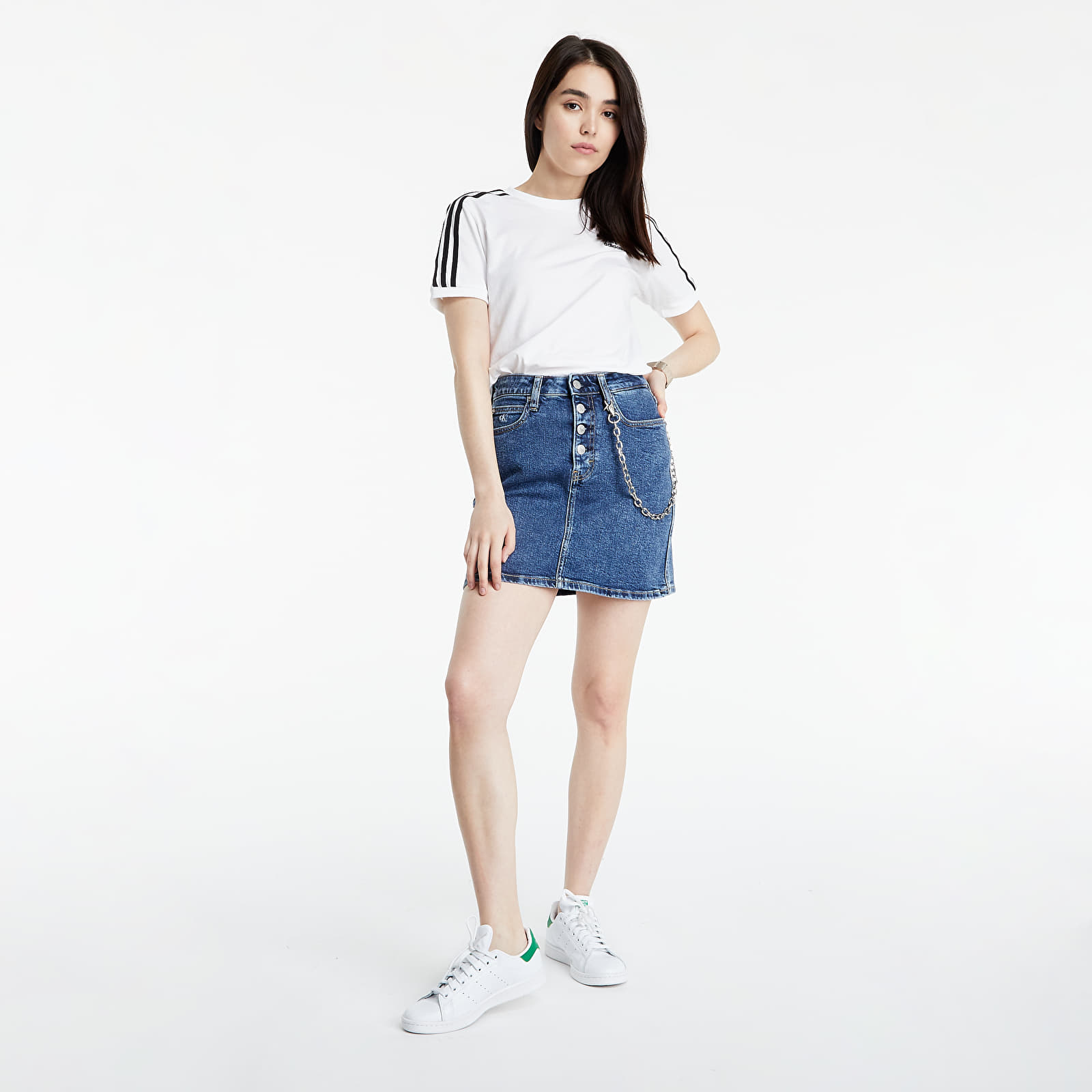 T-shirts adidas Adicolor Classics 3 Stripes Tee White