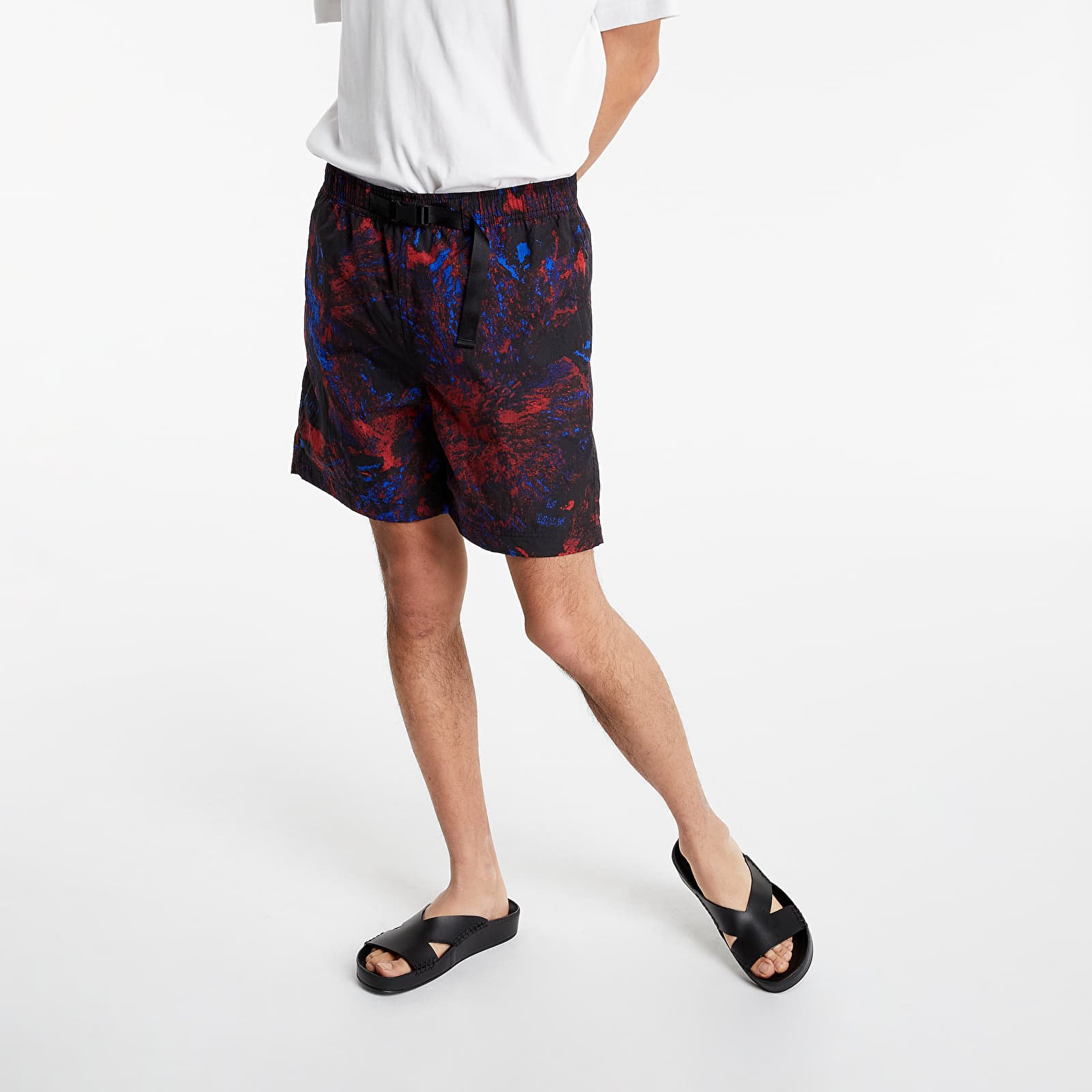 Pantalones cortos Carhartt WIP Terra Shorts Satellite Print Black