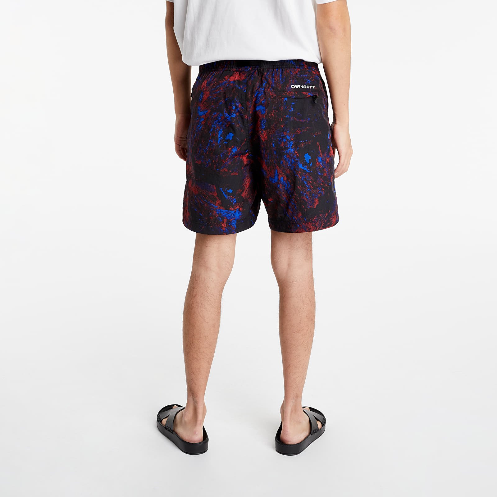Pantalones cortos Carhartt WIP Terra Shorts Satellite Print Black