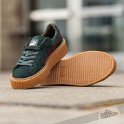 Zapatillas mujer Puma x Rihanna Suede Creepers Green Bordeaux Gum Footshop