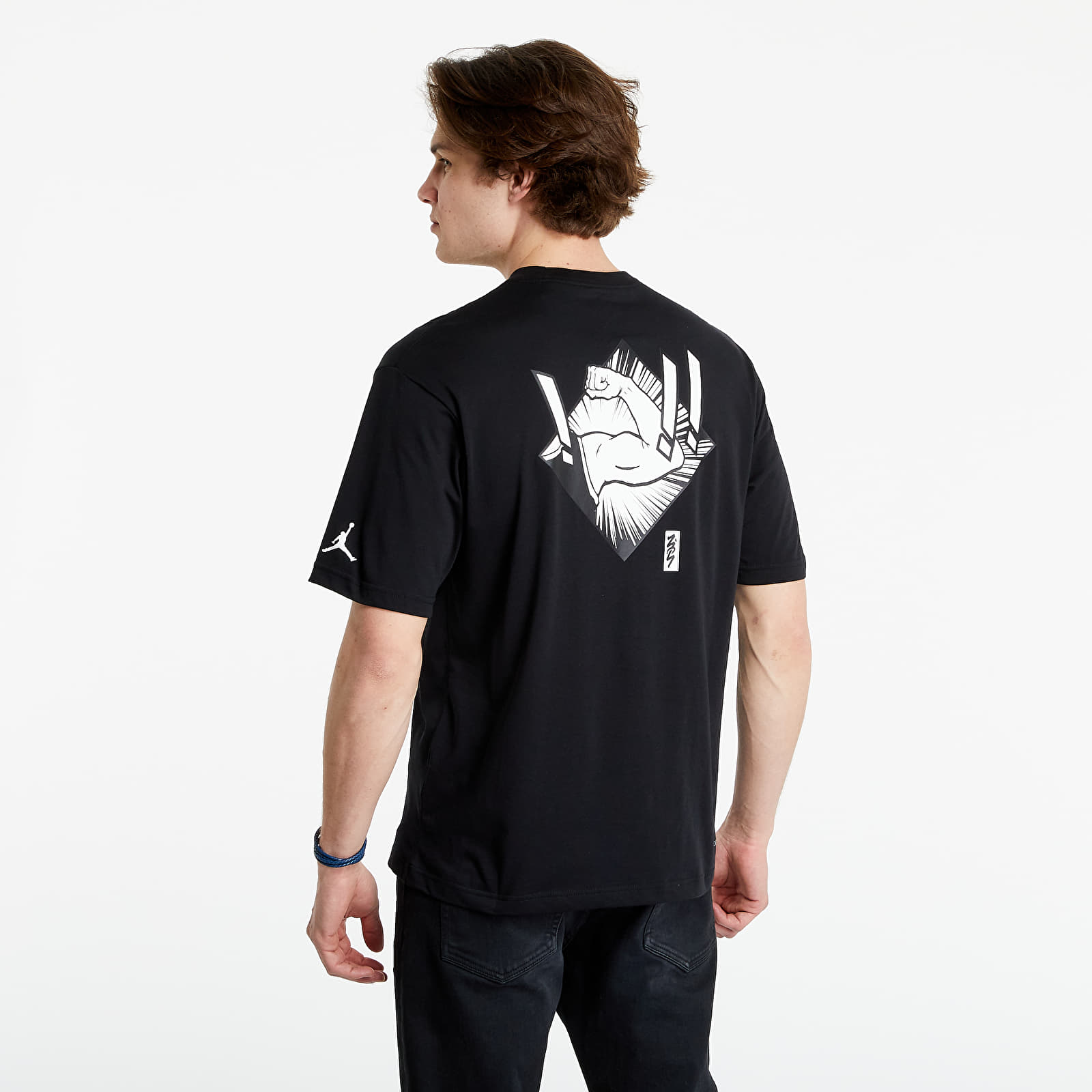 Tričká Jordan Zion DF SS Tee Black/ White