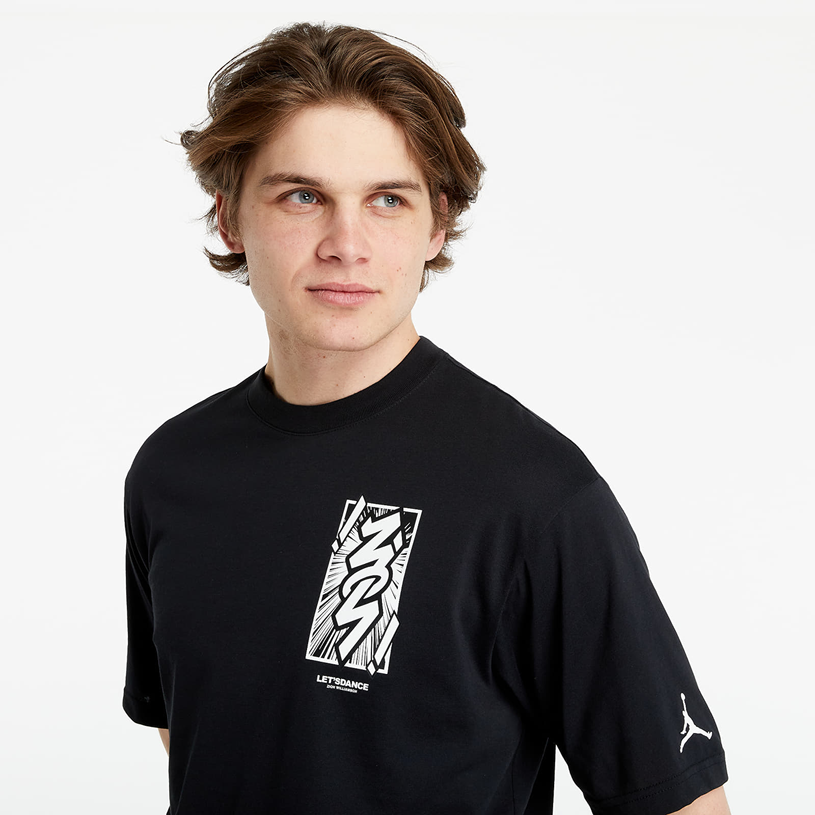 Tricouri Jordan Zion DF SS Tee Black/ White (DH0592-010) | Footshop