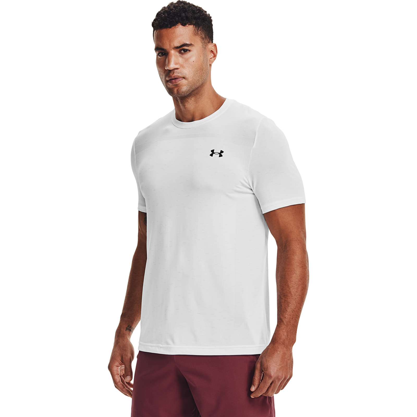 T-skjorter Under Armour Seamless SS Tee White