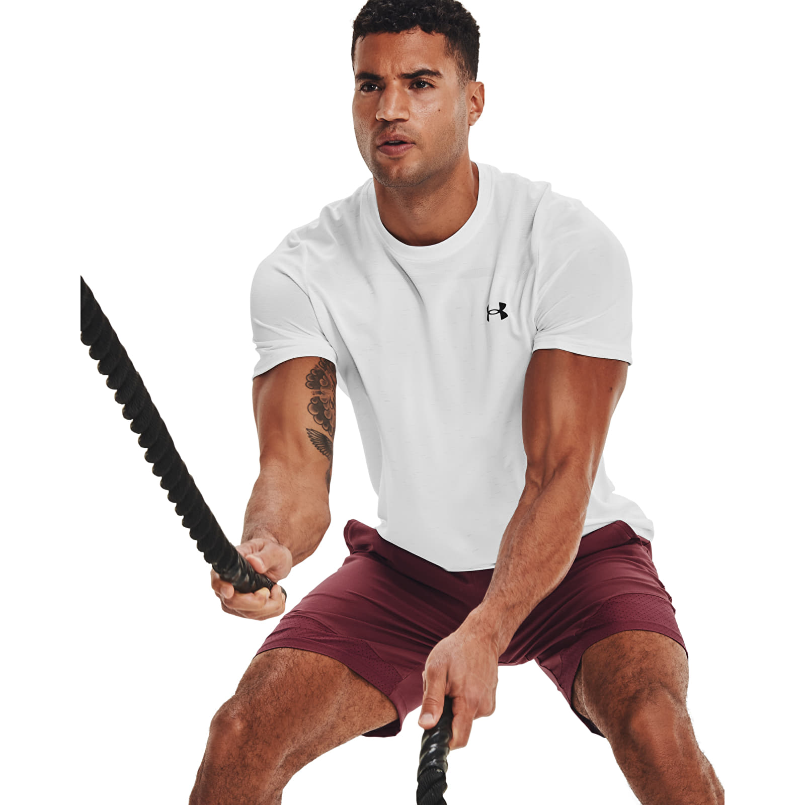 T-skjorter Under Armour Seamless SS Tee White