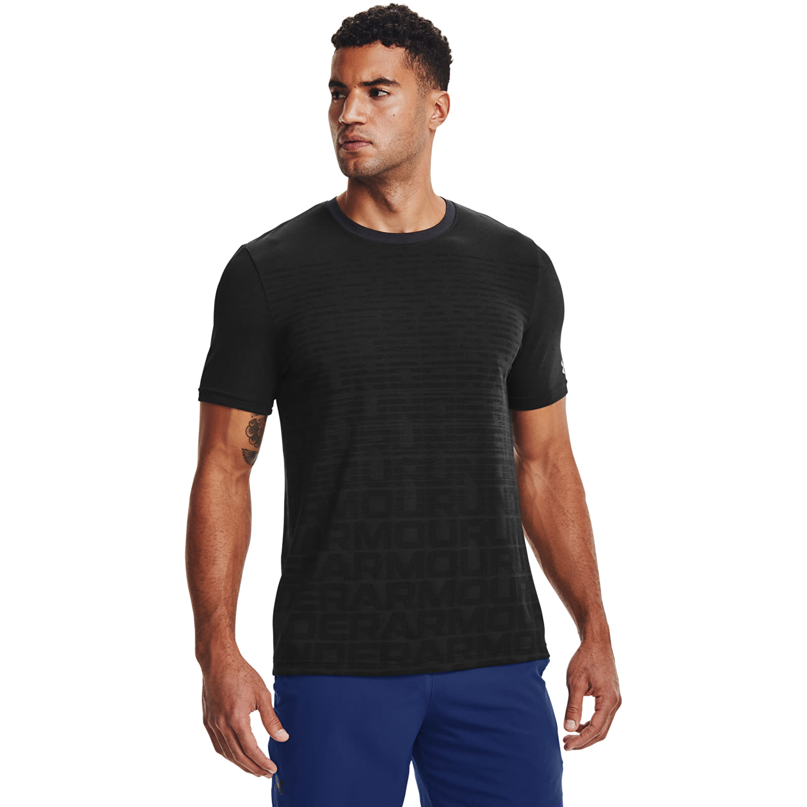 T-paidat Under Armour Seamless Wordmark SS Tee Black