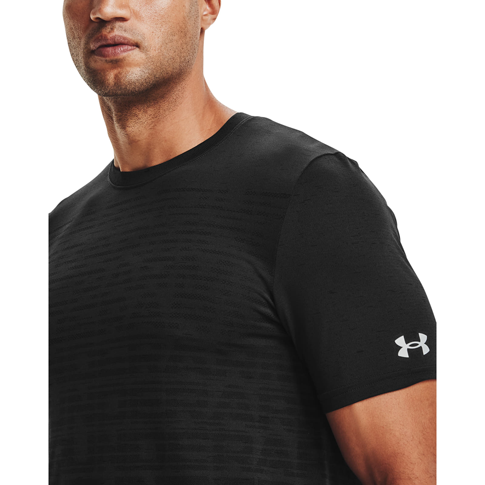 T-paidat Under Armour Seamless Wordmark SS Tee Black