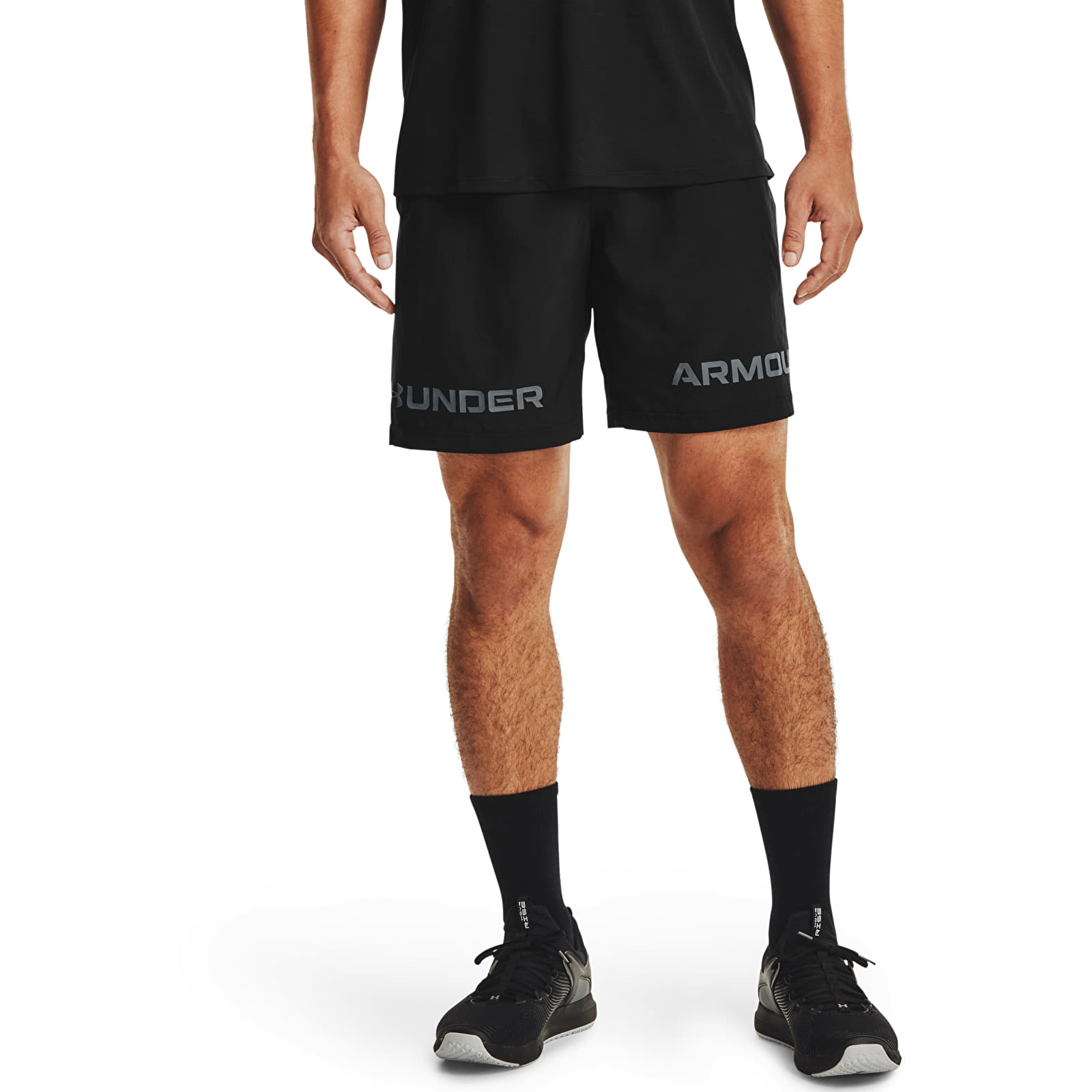 Shorts Under Armour Woven Graphic Wm Short Black/ Pitch Gray