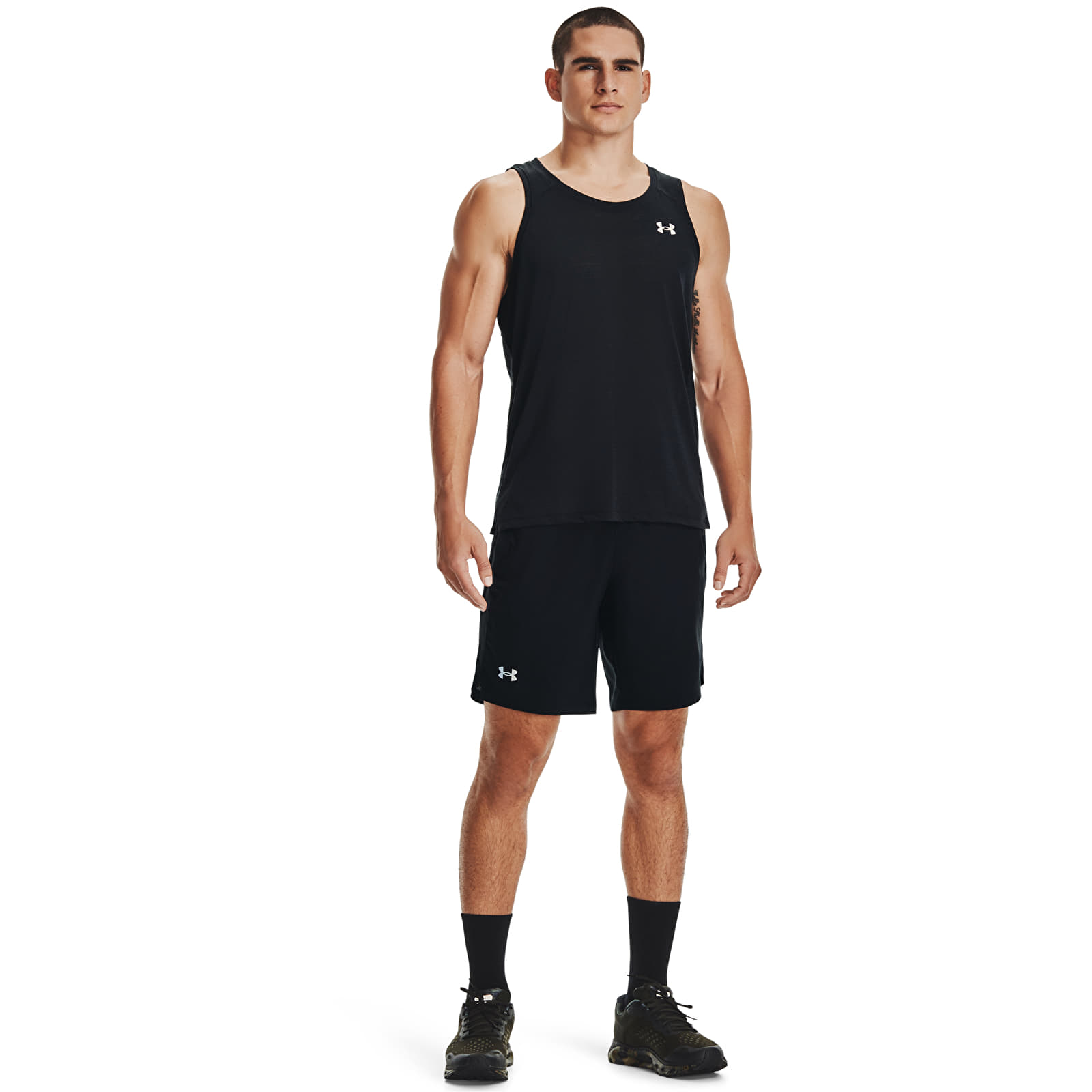Leibchen Under Armour Streaker Singlet Black