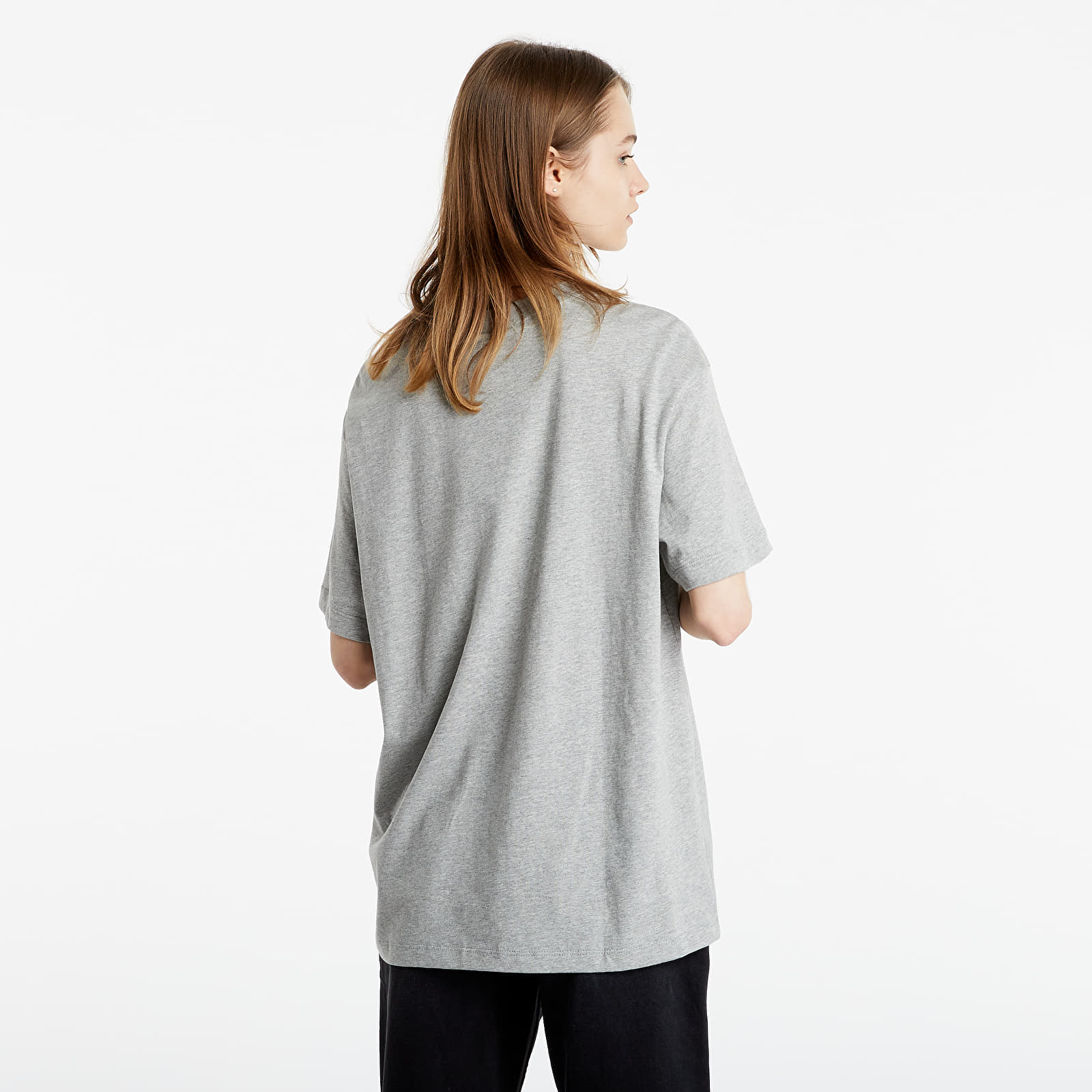 Tricouri  Nike Sportswear Essential Boyfriend Top Dk Grey Heather/ White