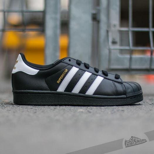 Adidas superstar white black foundation women's shop
