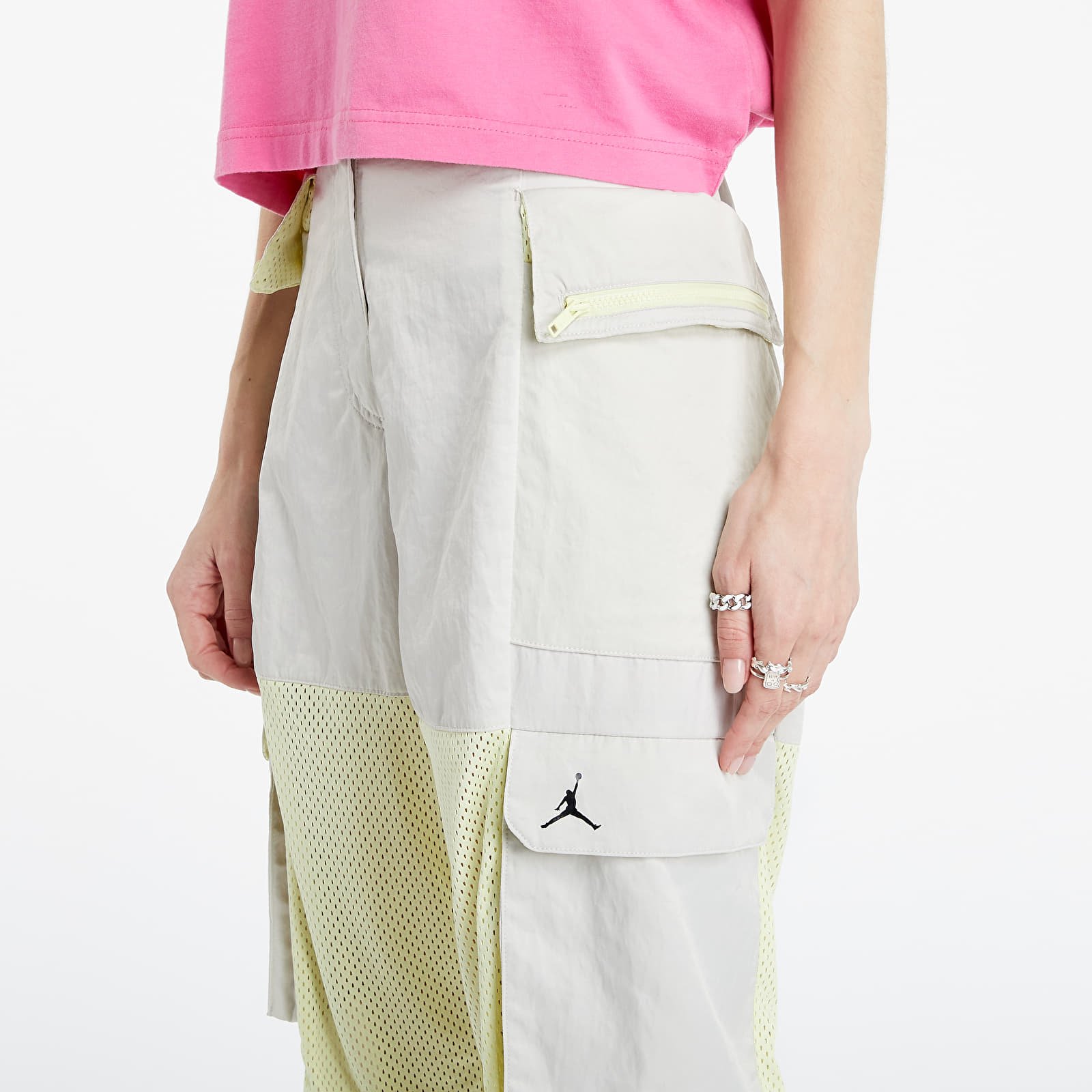 Дънки и панталони Jordan Heatwave Utility Pants Light Bone/ Life Lime/ Black