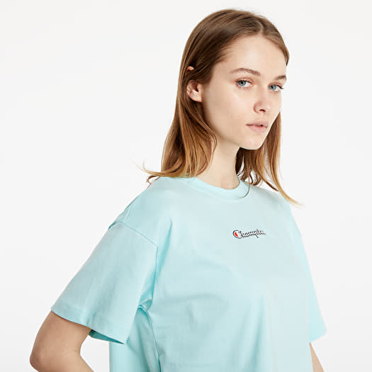 Light blue women's champion shirt hotsell