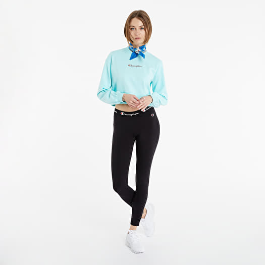 Hoodies and sweatshirts Champion Rochester Champion Logo Crewneck Crop Top Blue Footshop