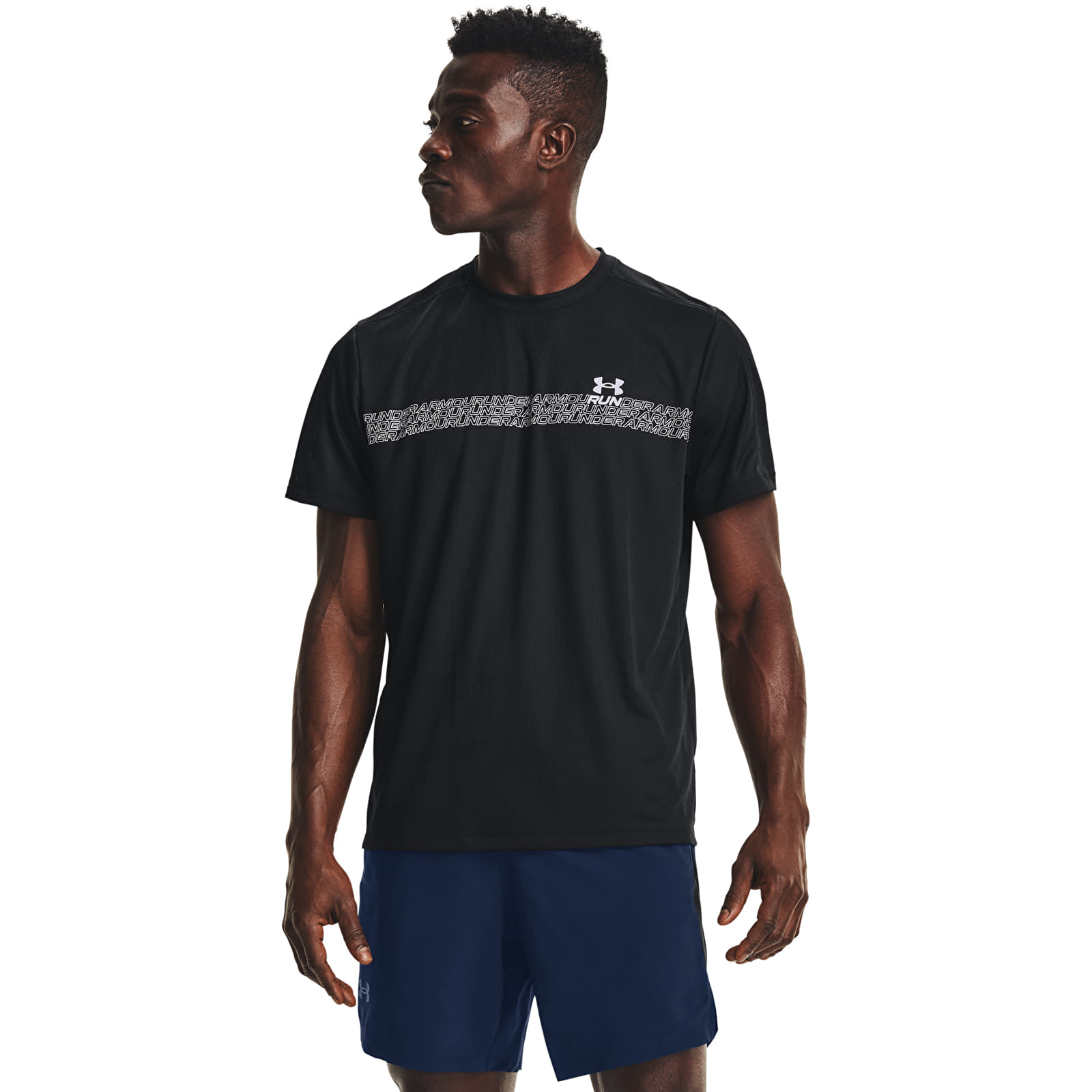 T-shirts Under Armour Speed Stride Graphic SS Tee Black