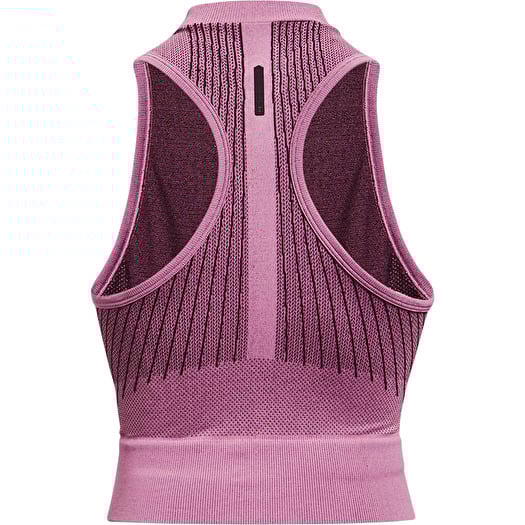 Vests Under Armour Rush Seamless Crop Top Purple Footshop