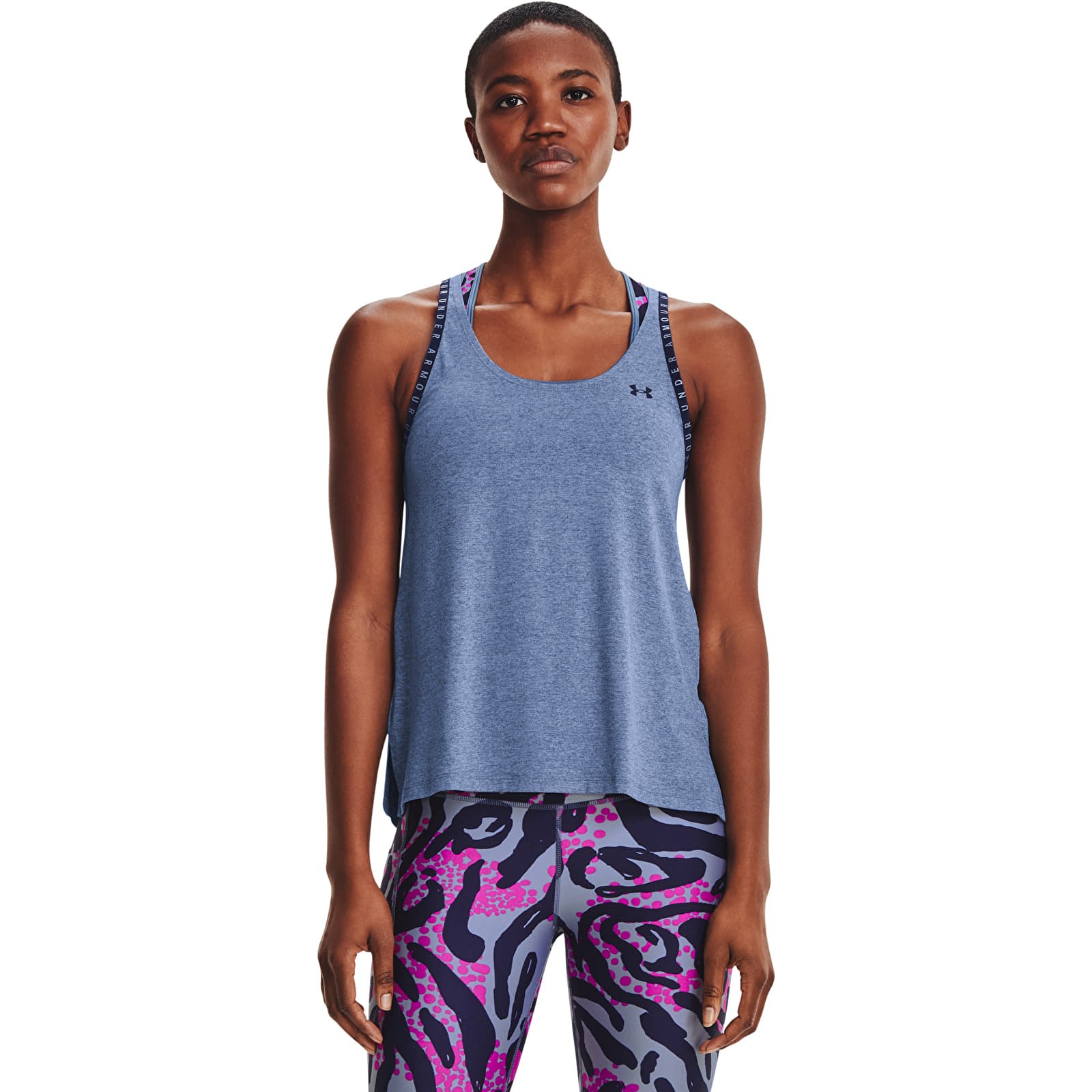 Tielka Under Armour Knockout Mesh Back Tank Blue