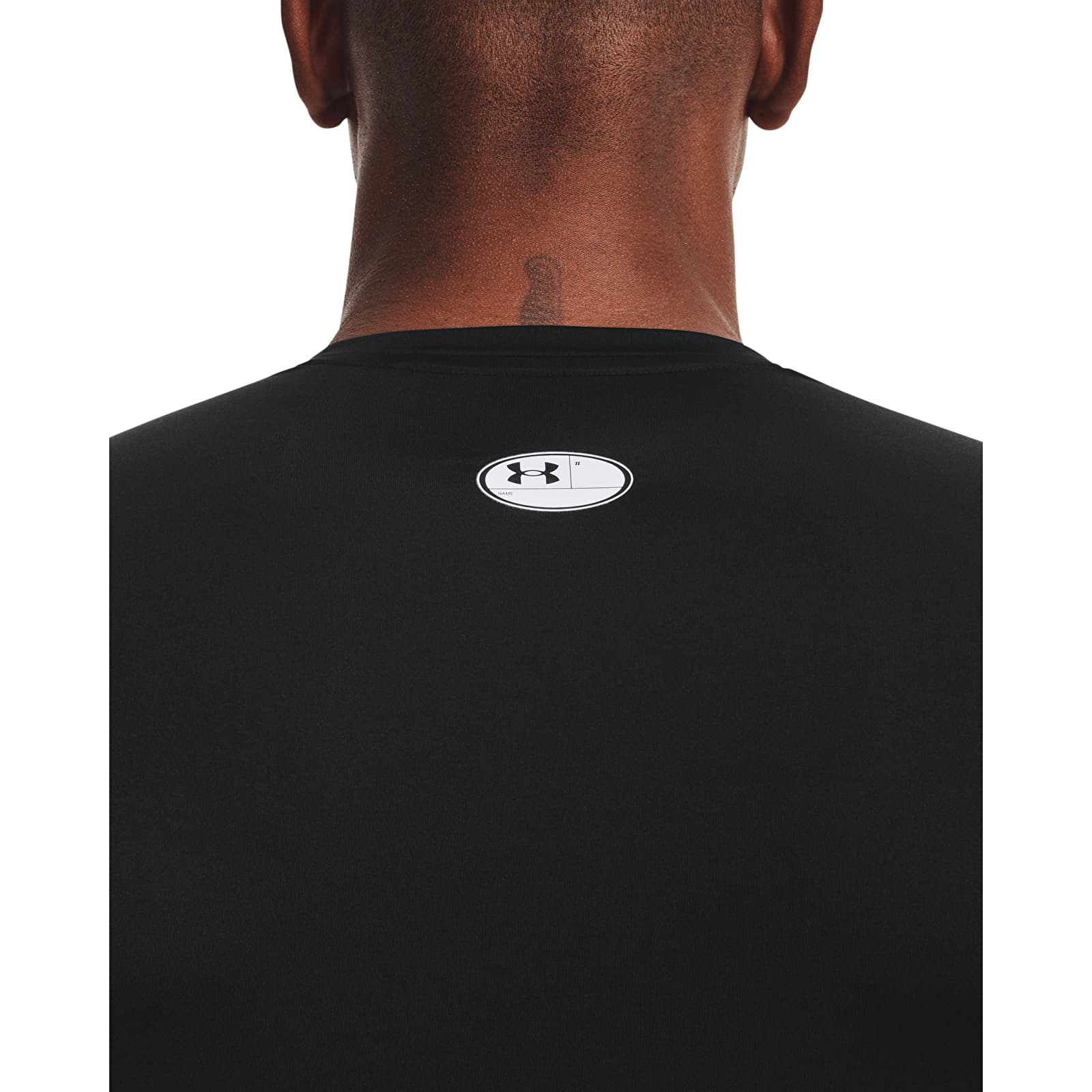 Pólók Under Armour Hg Armour Comp SS Black/ White