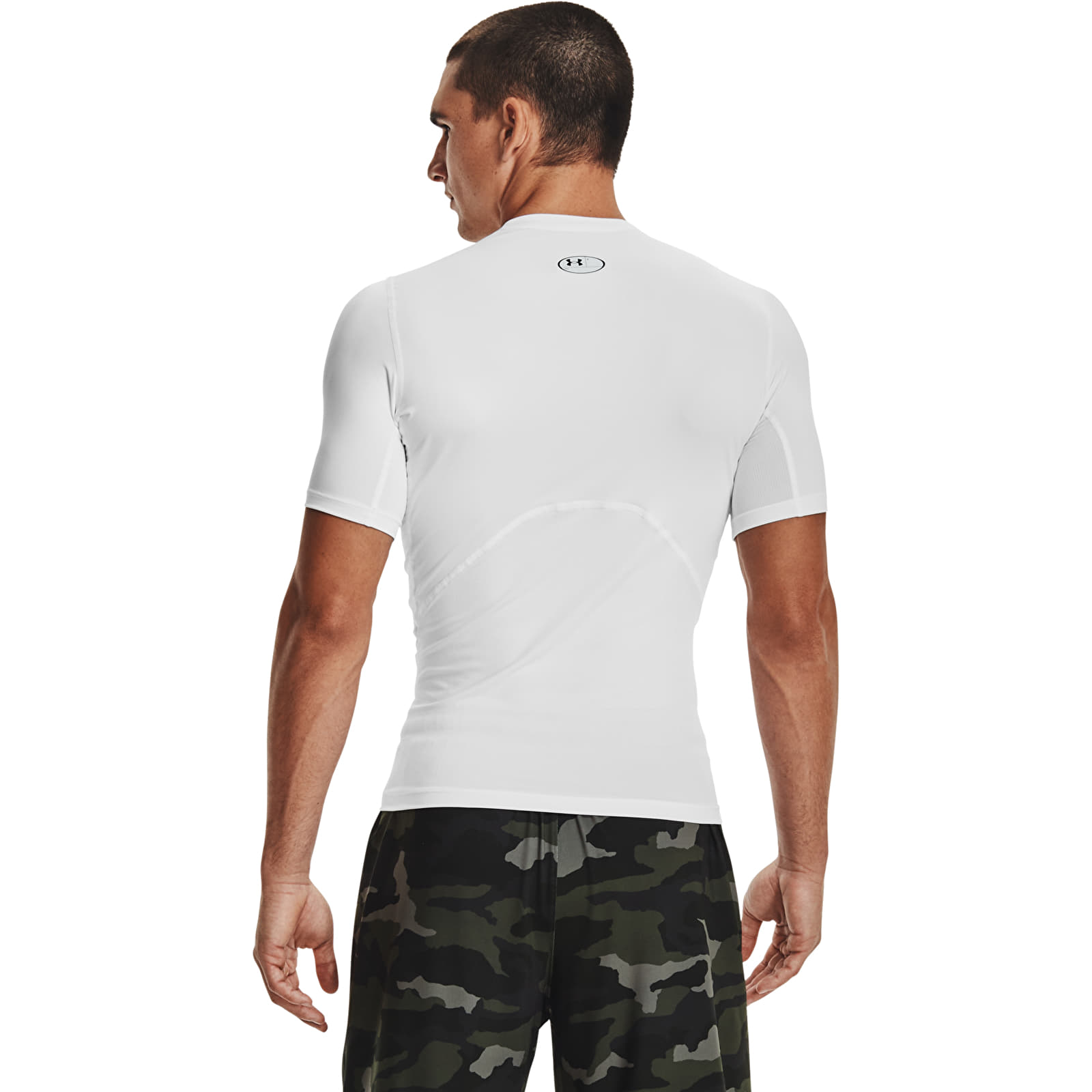 Pólók Under Armour Hg Armour Comp SS White/ Black