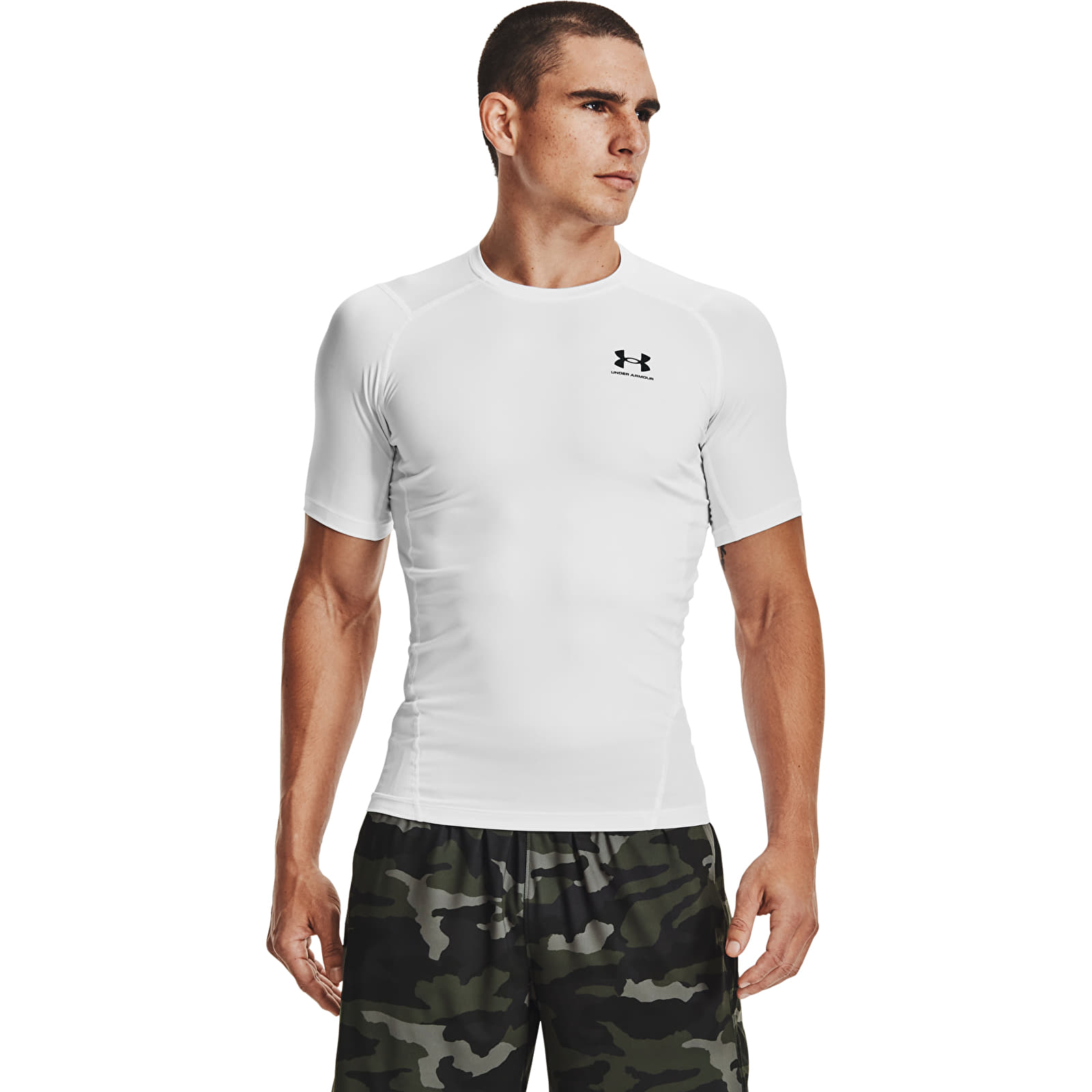 T-shirts  Under Armour Hg Armour Comp SS White/ Black