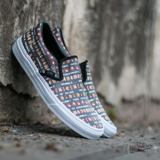 Vans Classic Slip On Nintendo Zelda Black