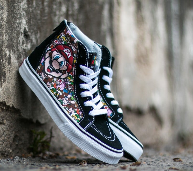 Chaussures et baskets femme Vans Sk8 Hi Zip Nintendo Mario