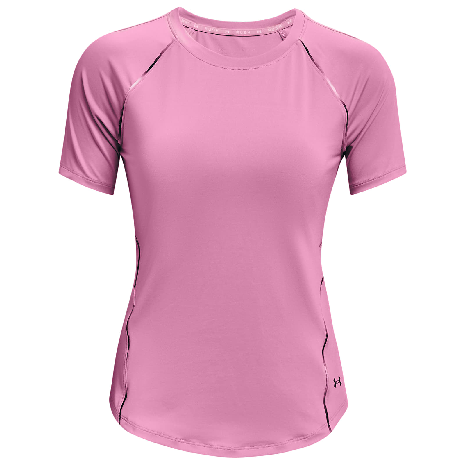 T-shirts Under Armour Rush Scallop SS Tee Pink