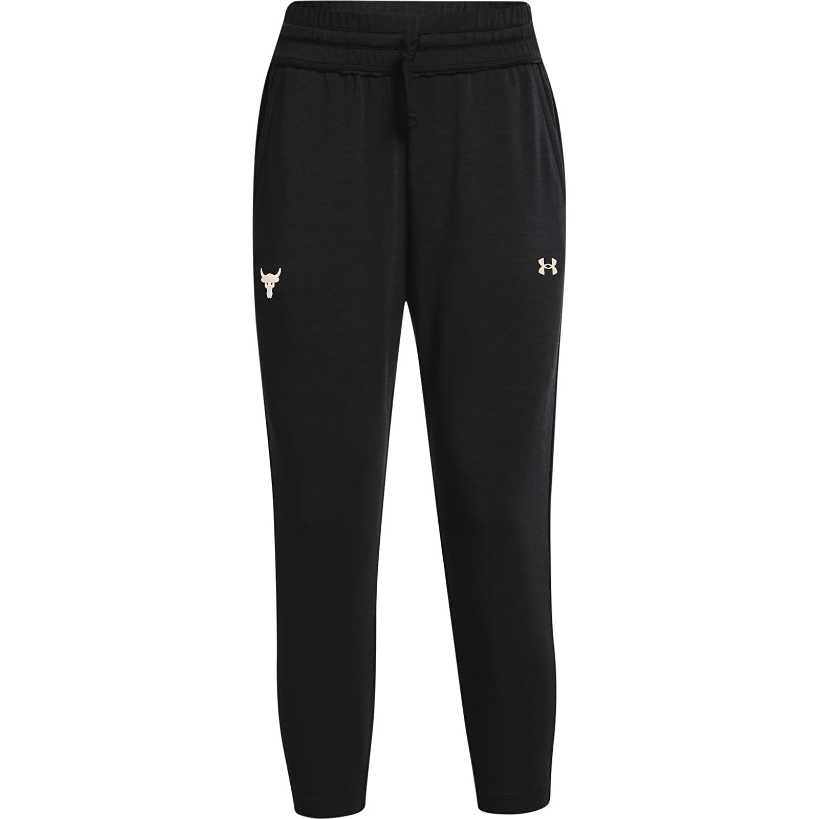 Nadrágok Under Armour Project Rock Terry Crop Pnt Black