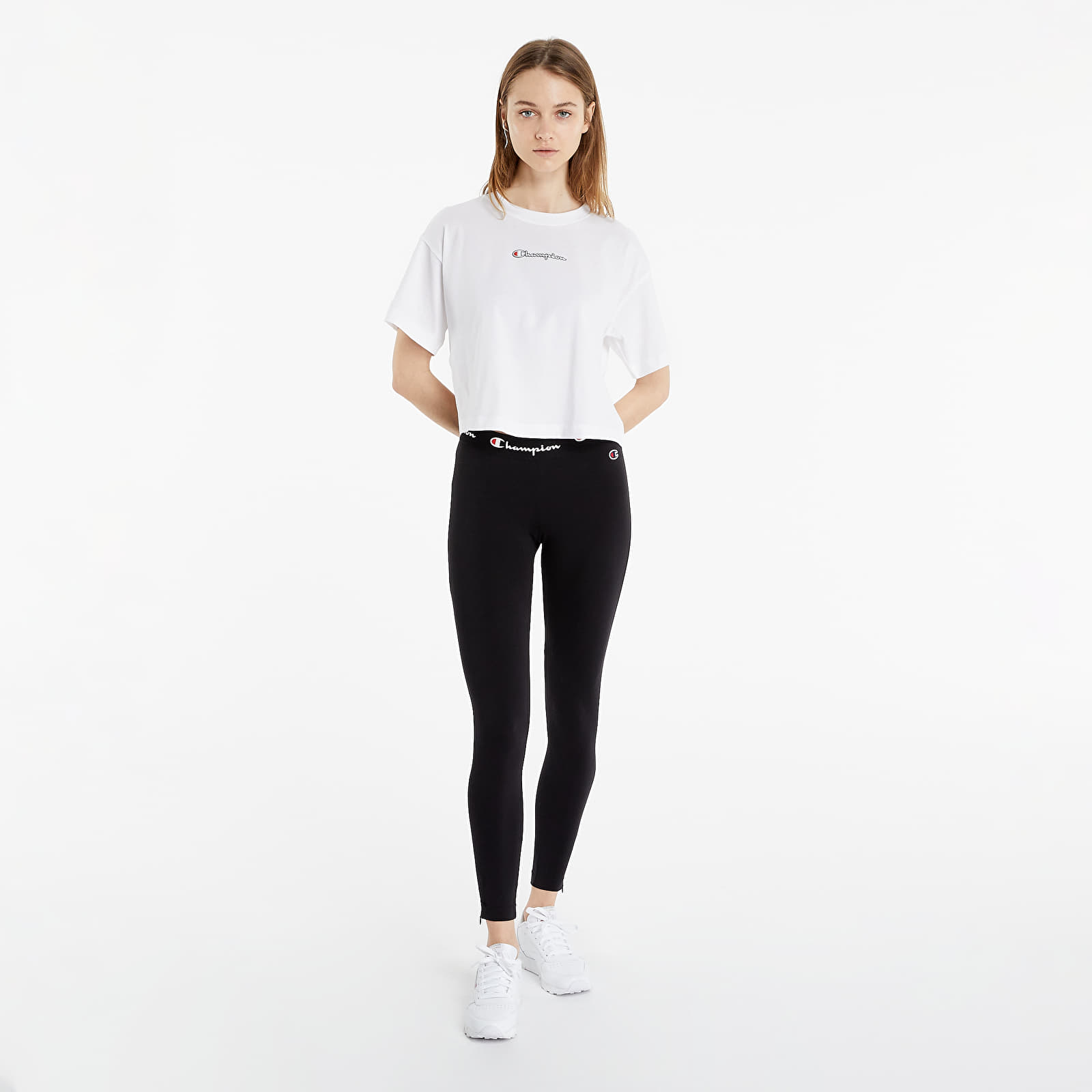 Camisetas Champion Rochester Champion Logo Crop Top White