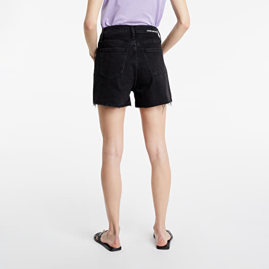 Къси панталони Calvin Klein Jeans Mom Jean Shorts Denim Black