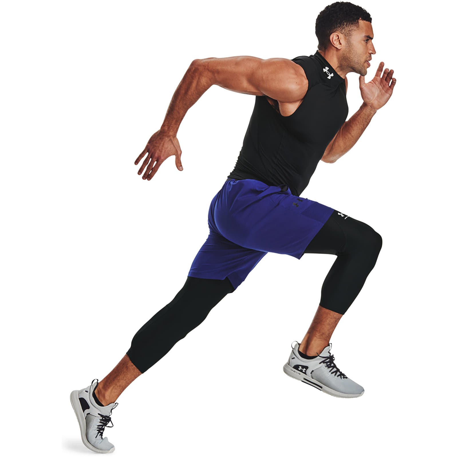 Legíny Under Armour Hg Armour 3/4 Legging Black/ White