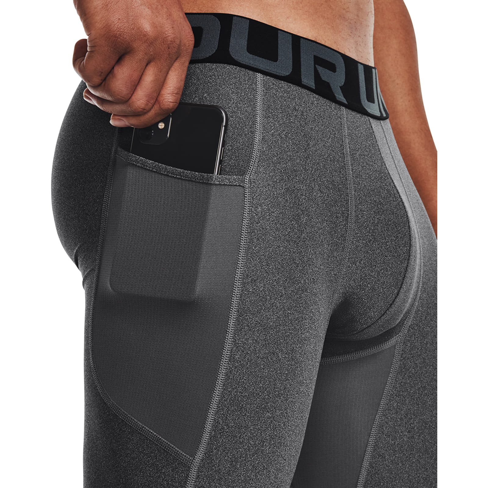 Kraťasy Under Armour Hg Armour Shorts Carbon Heather/ Black