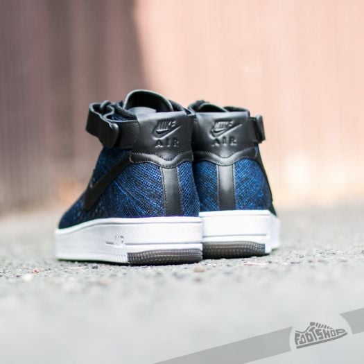 Men's air force 1 ultra flyknit mid top grey/white