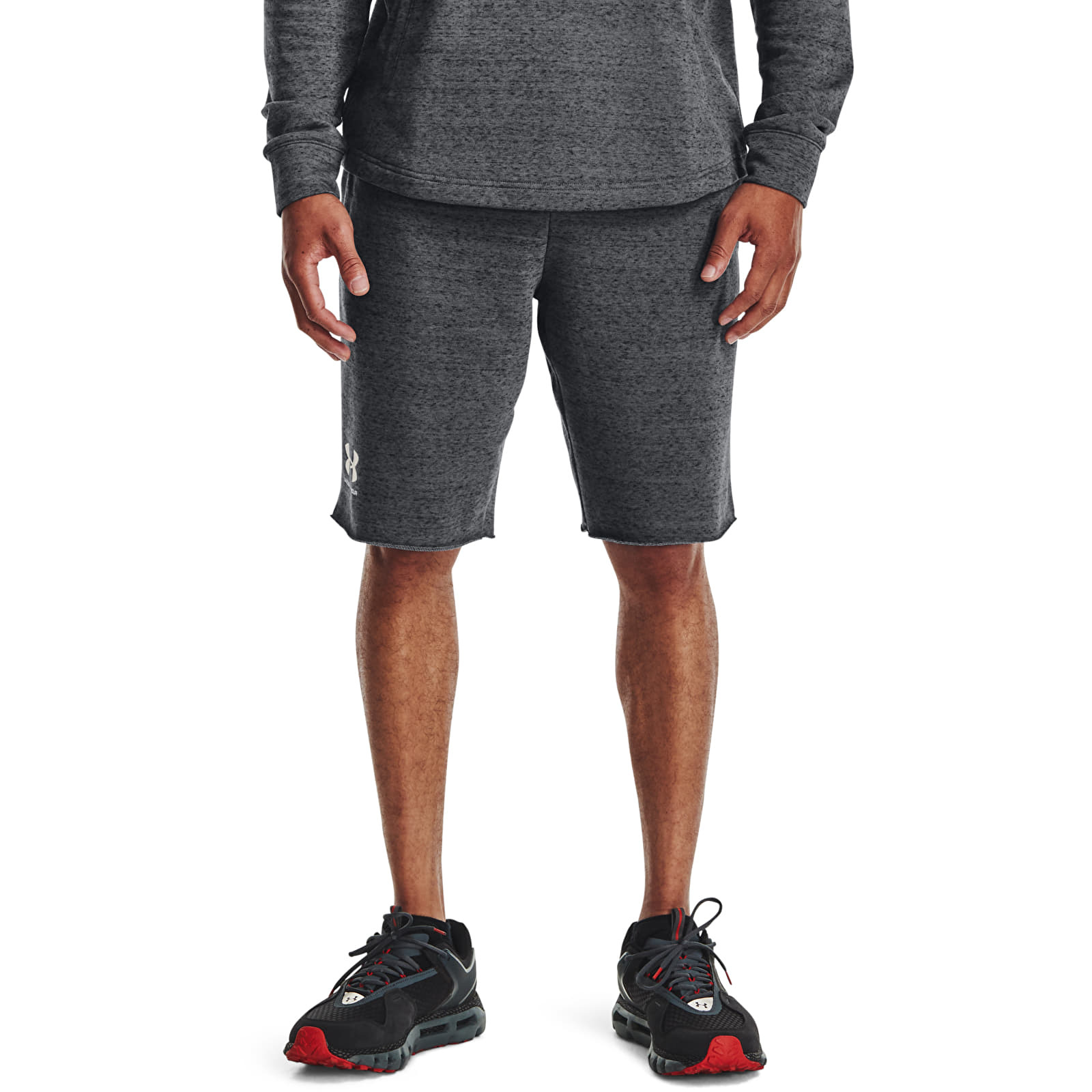 Pantalones cortos Under Armour Rival Terry Short Pitch Gray Full Heather/ Onyx White S